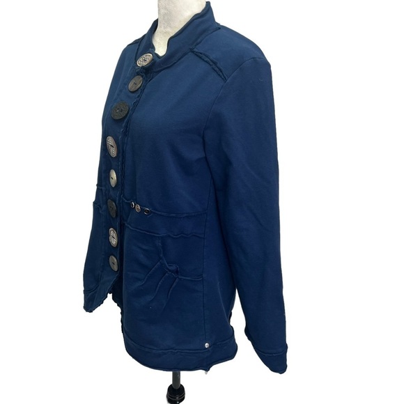 NEON Buddha Navy Blue Street Blazer Size S - Picture 5 of 11